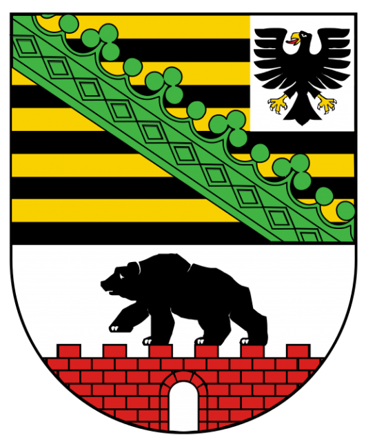 Das Wappen von Sachsen-Anhalt